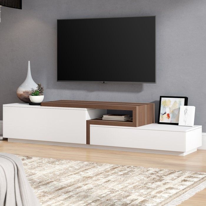 1 میز تلویزیون مدل S183 با دو کشو کاربردی